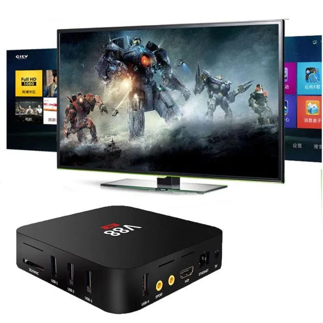 Модный домашний кинотеатр V88 Android 5 1 четырехъядерный Мини ПК смарт Google TV BOX для Smart
