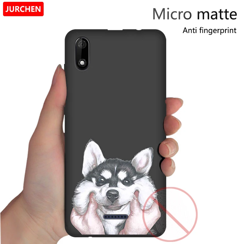 Яркий Силиконовый мягкий чехол JURCHEN для Wiko Y60 5 45 дюйма 2019 мультяшный милый из