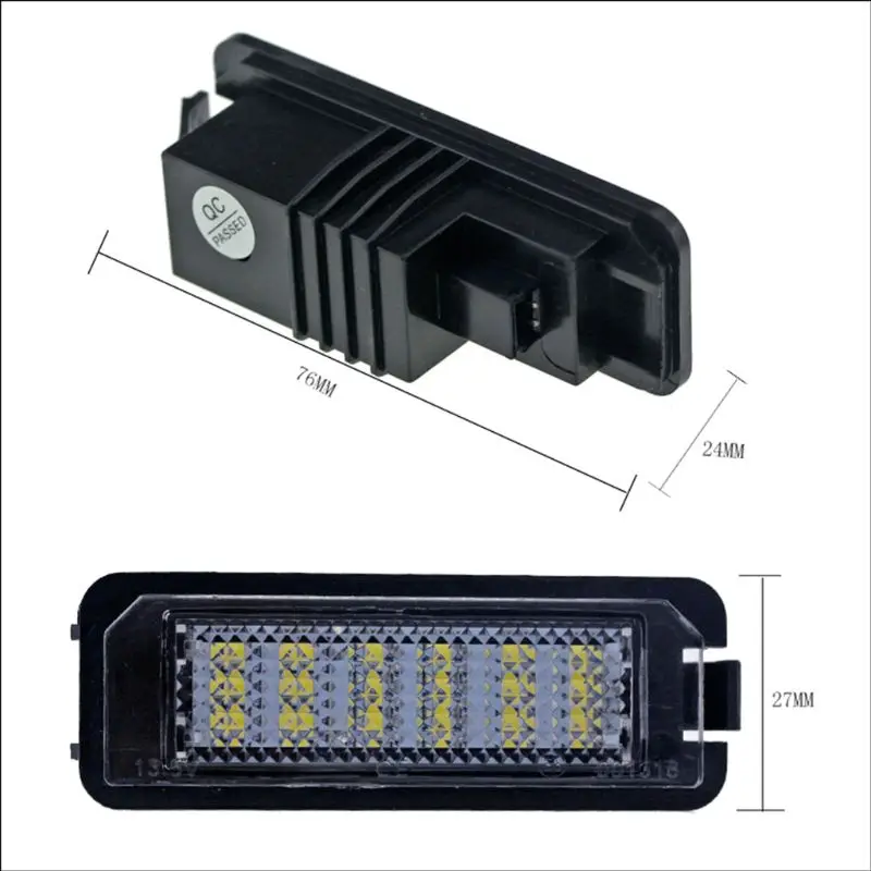 2x18SMD без ошибок светодиодный светильник номерного знака Лампы V ~ W Golf MK4 MK5 MK6 Passat