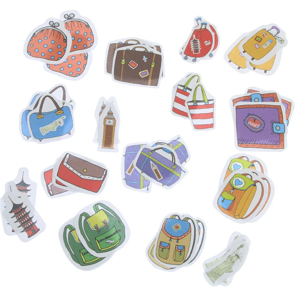 Маленькие бумажные стикеры для путешествий 45 шт./лот украшение сделай сам