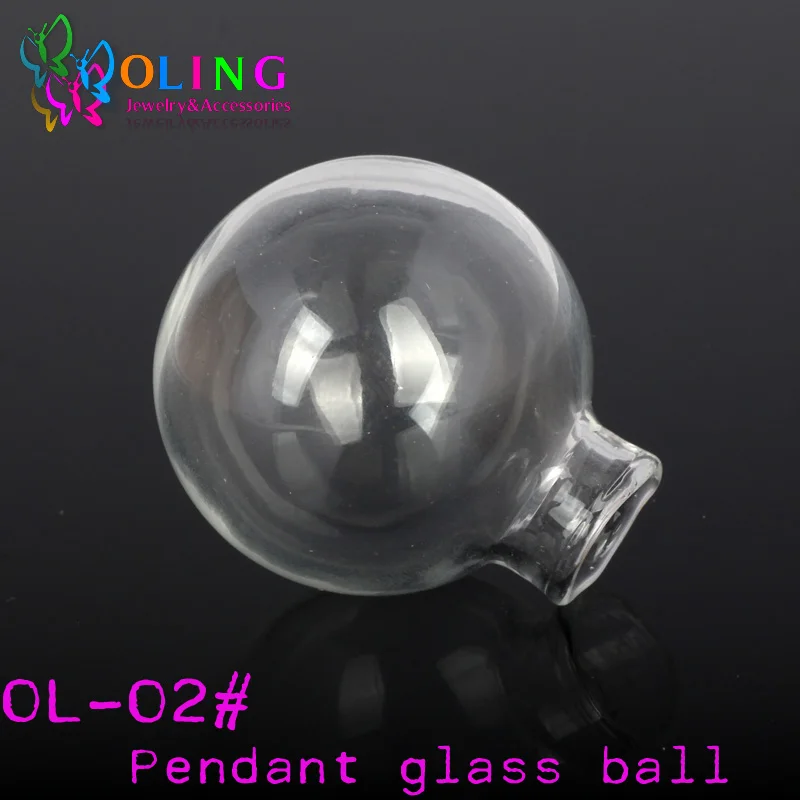 L02 30MM 3PCS OlingArt, 3 шт./лот, 30 мм, стеклянная подвеска в форме стеклянной бутылки, флакон, ожерелье, винтажная мини-бутылка желаний, ожерелье, ювелирное изделие, сделай сам, женский подарок - Окраска металла: L02 30MM 3PCS