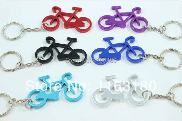 36pcs/lot Beer Bottle Opener KeyChains bicycle shape Aluminum Alloy Can Open Tools Promotion Gift free shipping - купить по