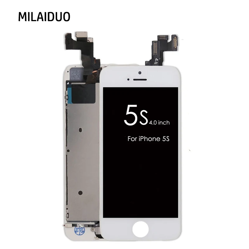 ЖК дисплей для iPhone 5s SE / 5C сенсорный экран дигитайзер + кнопка домой фронтальная