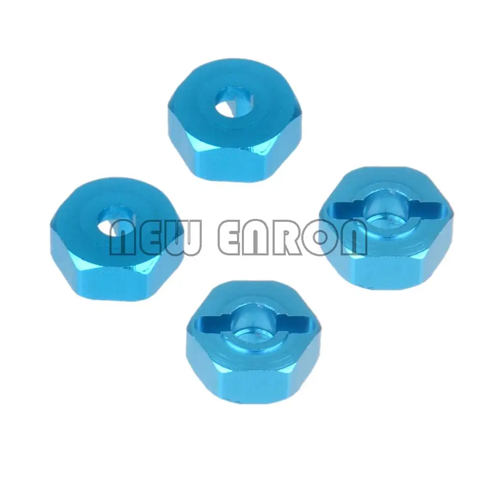 NEW ENRON 4 шт. 12 мм алюминиевое колесо Hex 02134/02100 102042/122042 RC 1:10 HSP Redcat Himoto|Детали и