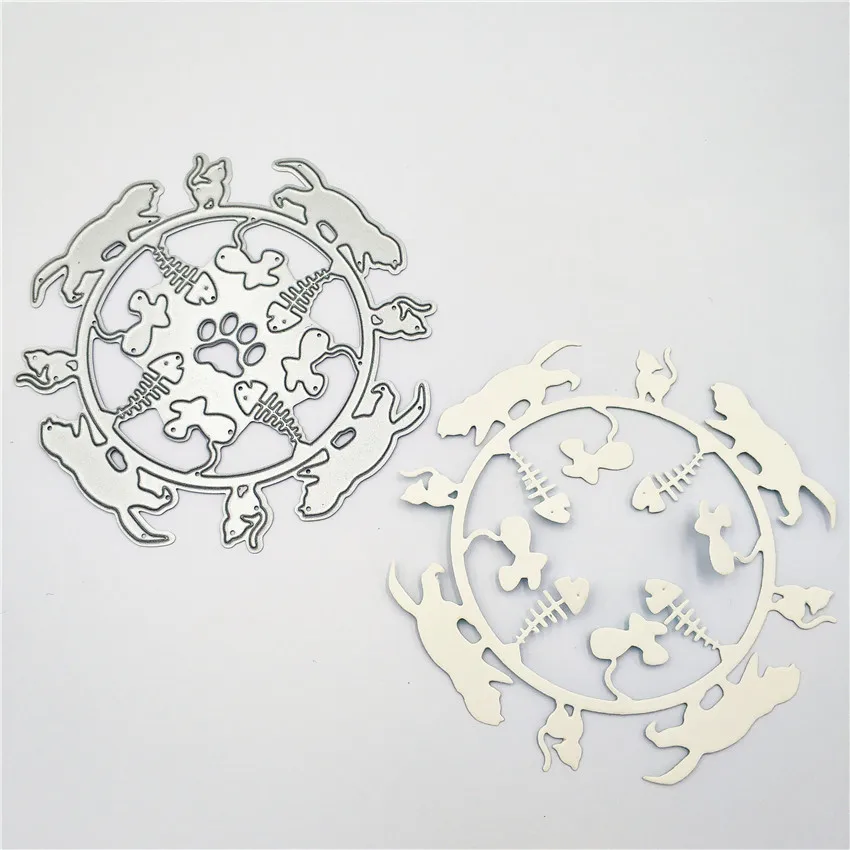 2019 мышь кошачье Колесо Металлические трафареты для пресс формы DIY Скрапбукинг