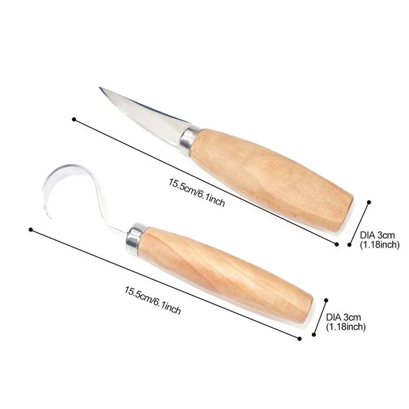 Нож для резьбы по дереву 2 шт.|Детали инструментов| |