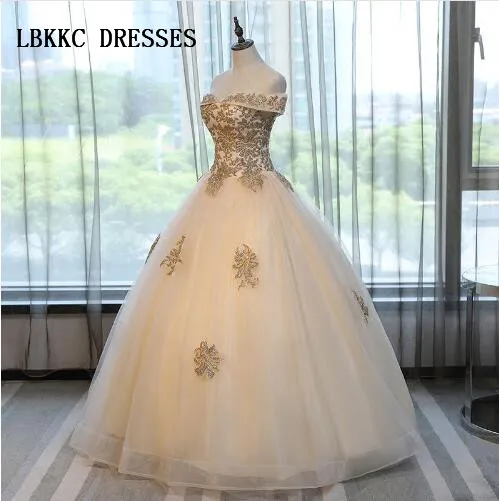 

Champagne Quinceanera Dresses Sweet 16 Dresses For 15 Years Ball Gown Quinceanera Gowns Prom Dresses Vestido 15 Anos