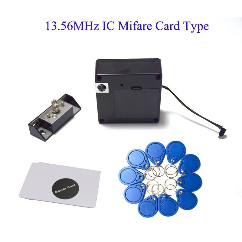 kit D IC/ID карта емкость Keyless мини замок шкафа 13,56 МГц IC карта Электрический замок шкафа Комплект для домашней безопасности используется - Цвет: kit D