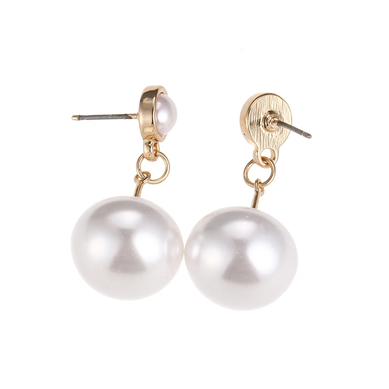 Женские серьги подвески Yhpup выразительные вечерние с искусственным жемчугом