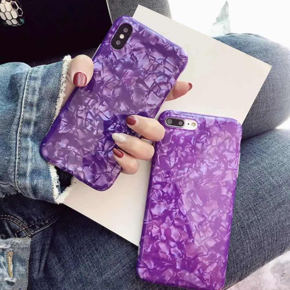 Чехол для телефона Conch Shell iPhone 6 6S 7 8 Plus X задняя крышка прекрасные Чехлы Funny
