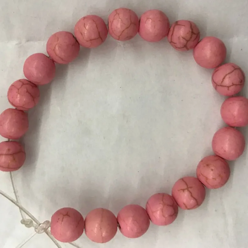 50 шт./лот 8 мм Синтетические сделанные из бирюзы бусины для создания разных цветов