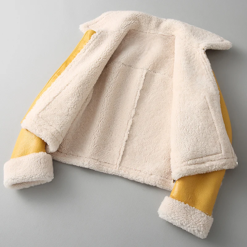 Куртка женская из натуральной овчины 2019|Шубы и дубленки| |