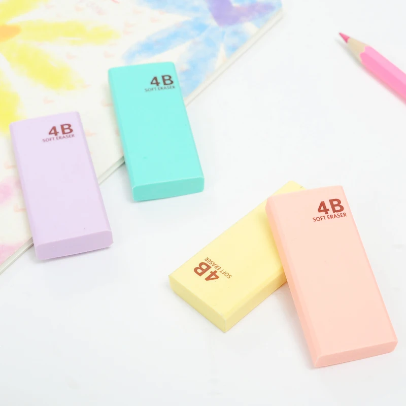 Ластик карандаш цветной квадратный большие резиновые ластики для рисования
