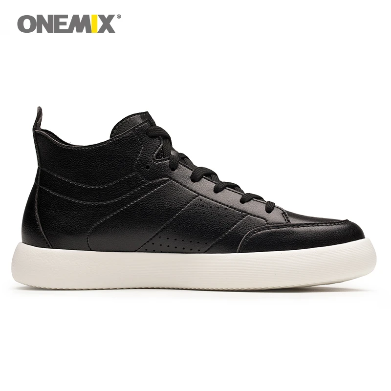 ONEMIX мужская обувь для ходьбы для мужчин из микроволоконной кожи высокие дизайнерские кроссовки коричневый светильник, мягкие уличные водонепроницаемые кроссовки