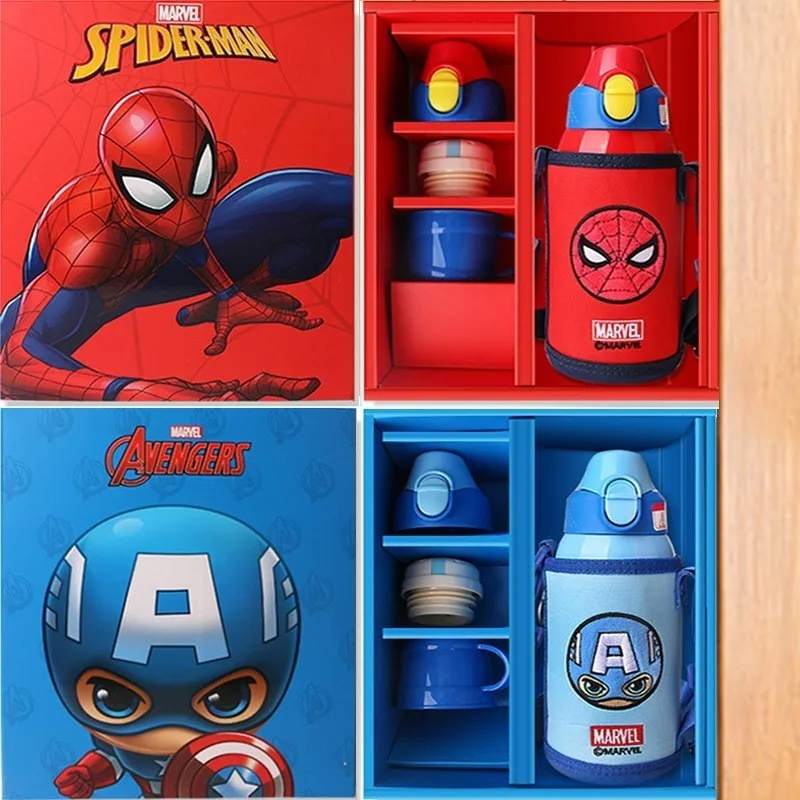 Новинка 2019 термос с тремя крышками Disney для детей 600 мл Набор чашек чашкой