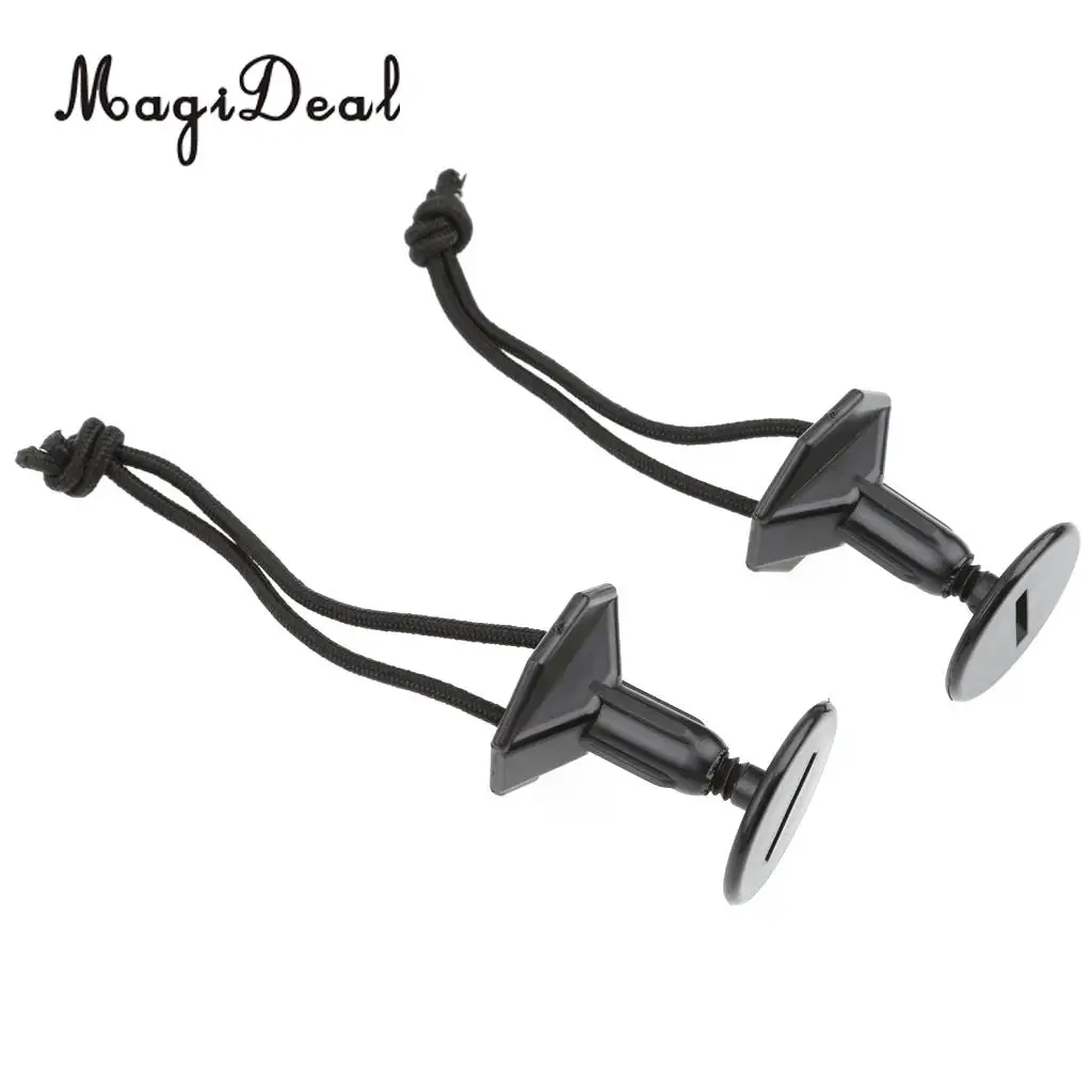 Горячая Распродажа 2 шт. черный поводок для серфинга и Каяка 12 см | Спорт