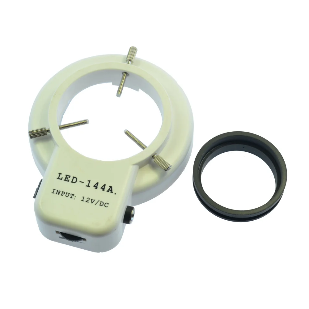 7W 144 LED стерео микроскоп Светодиодный промышленный кольцевой светильник