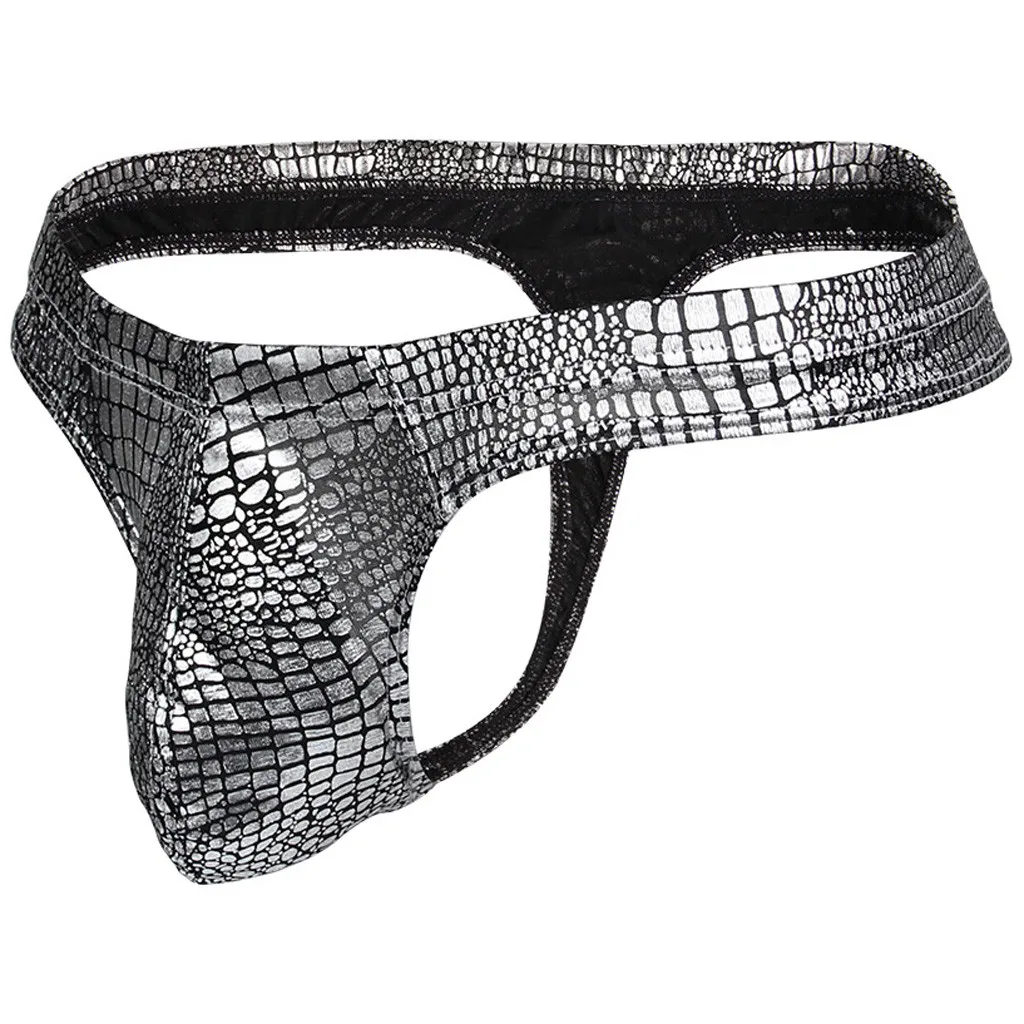 Мужское нижнее белье из змеиной ткани сексуальные мужские трусы cueca masculina мужское