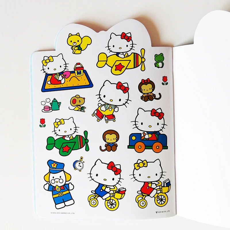 Модные наклейки Hello Kitty полный набор из 5 книг для маленьких детей/детей веселые