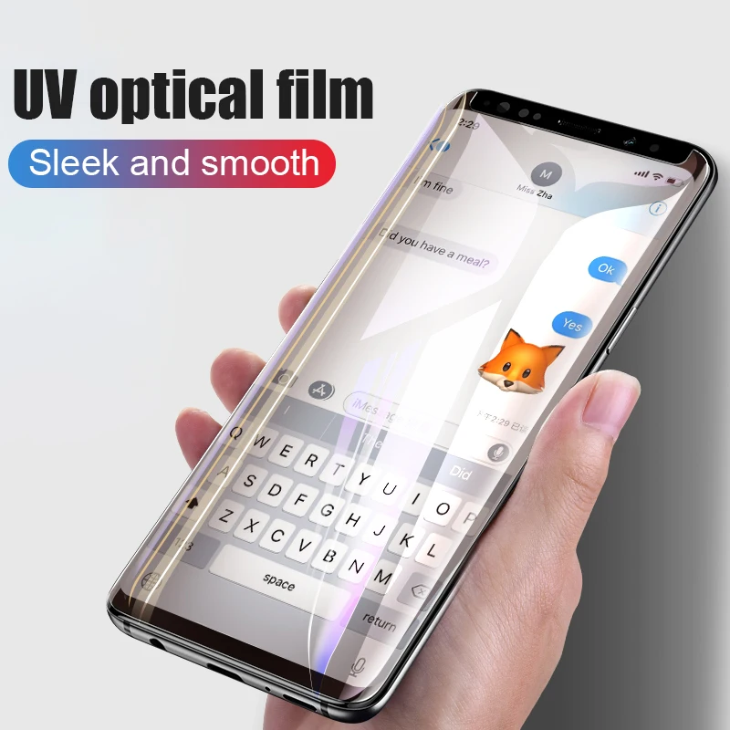 Moopok 15D УФ закаленное стекло для samsung Galaxy S10 S9 S8 Plus S10E Защитное стекло для экрана для samsung S7 Edge Note 8 9 пленка