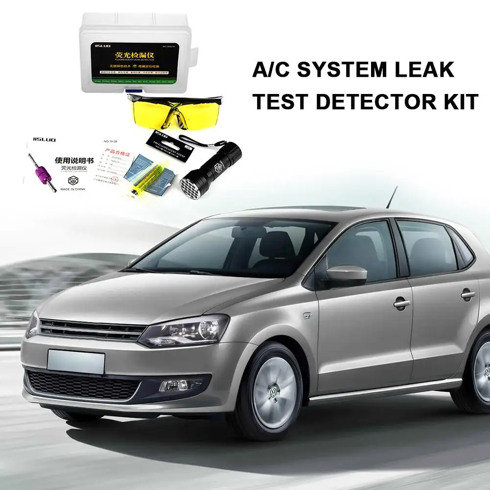 Кондиционер A C система тестовый детектор комплект Светодиодный УФ фонарик