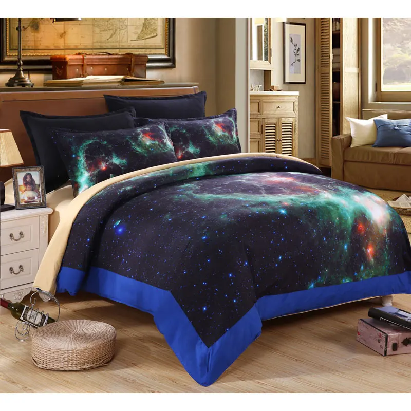 3D Galaxy Комплект постельного белья king/queen/полноразмерные комплекты 4 шт. постельные