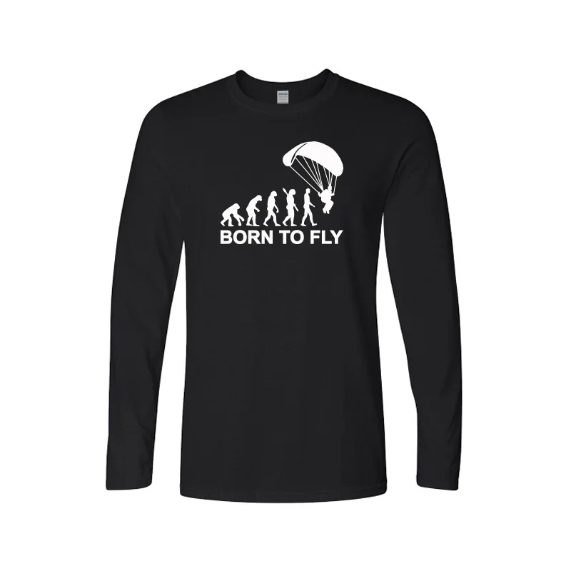 Футболка мужская с длинным рукавом хлопковая смешная дизайнерская рубашка