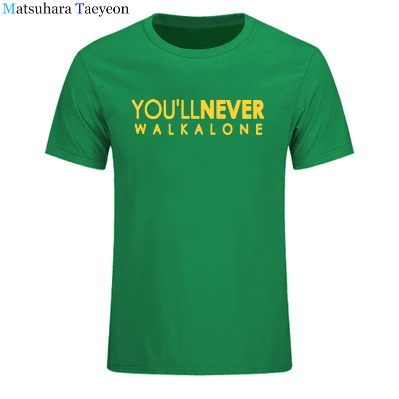 Мужская футболка с круглым вырезом You'll Never Walk Alone модная брендовая уличная
