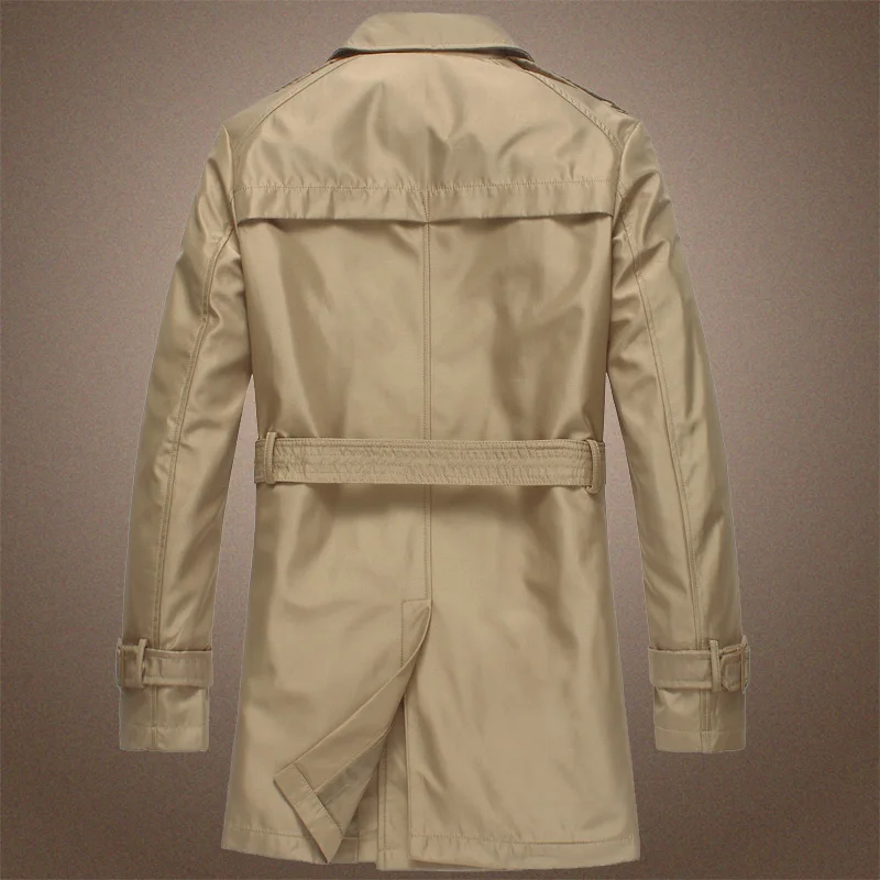 Новое поступление осени 2018 мужской деловой Повседневный Тренч куртка высокого