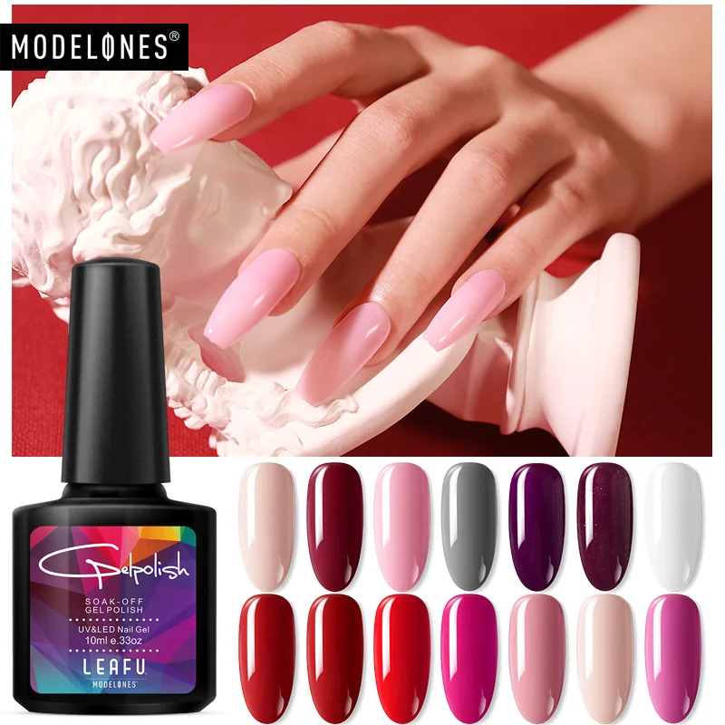 Modelones светодиодный Гель-лак для ногтей впитывающийся Гибридный СВЕТОДИОДНЫЙ