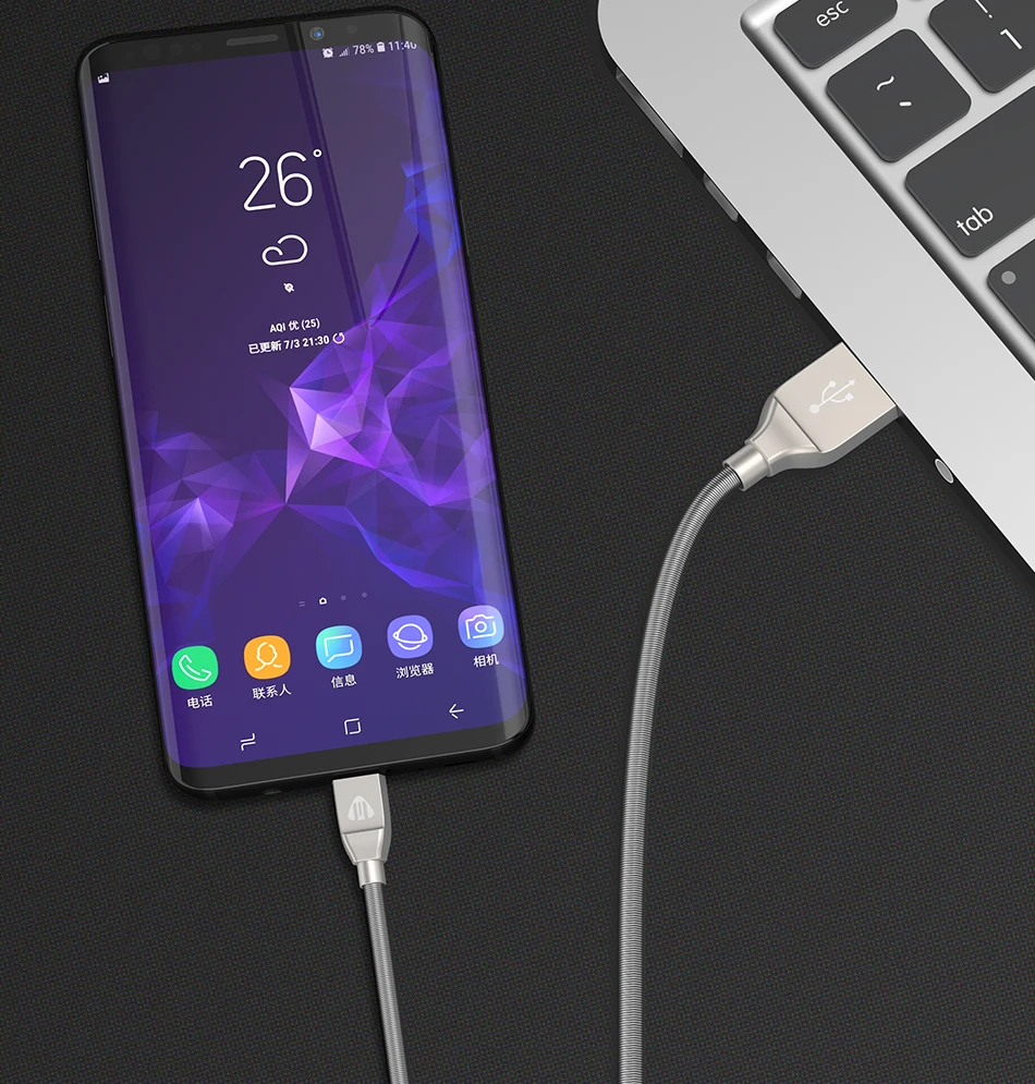 Jellico Micro USB кабель металлический зарядный кабель для samsung Xiaomi huawei htc Android мобильный телефон Быстрая Зарядка Кабели синхронизации данных