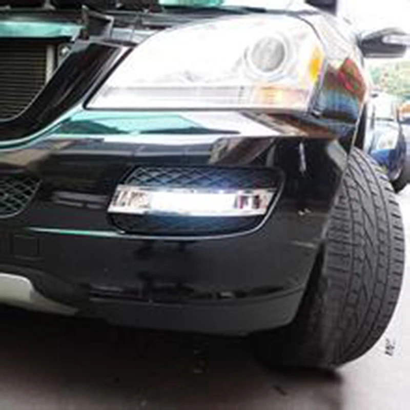 Автомобильные мигающие DRL для Mercedes Benz ML350 W164 ML280 ML300 ML320 2006 2007 2008 2009 дневные ходовые огни противотуманные фары