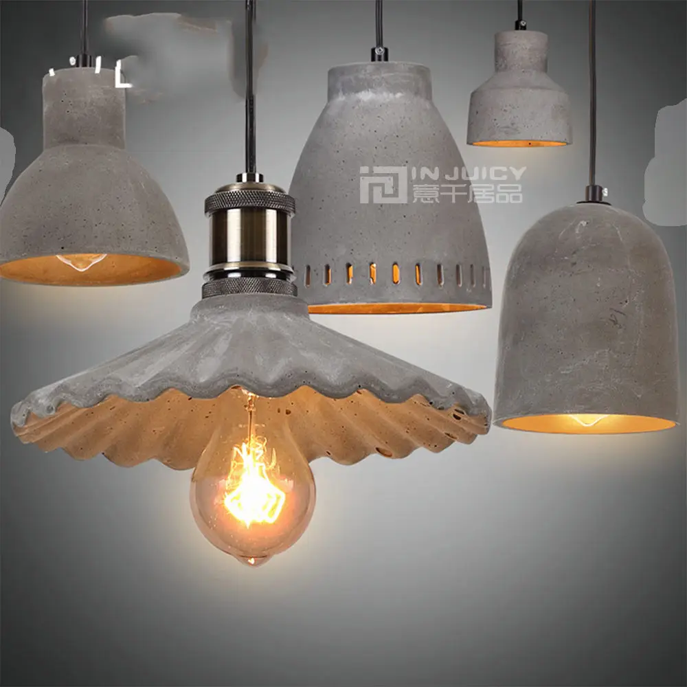 

Ретро винтажная промышленная цементная люстра в стиле лофт, лампа для кафе, бара, магазина, клуба, ресторана, дневное освещение