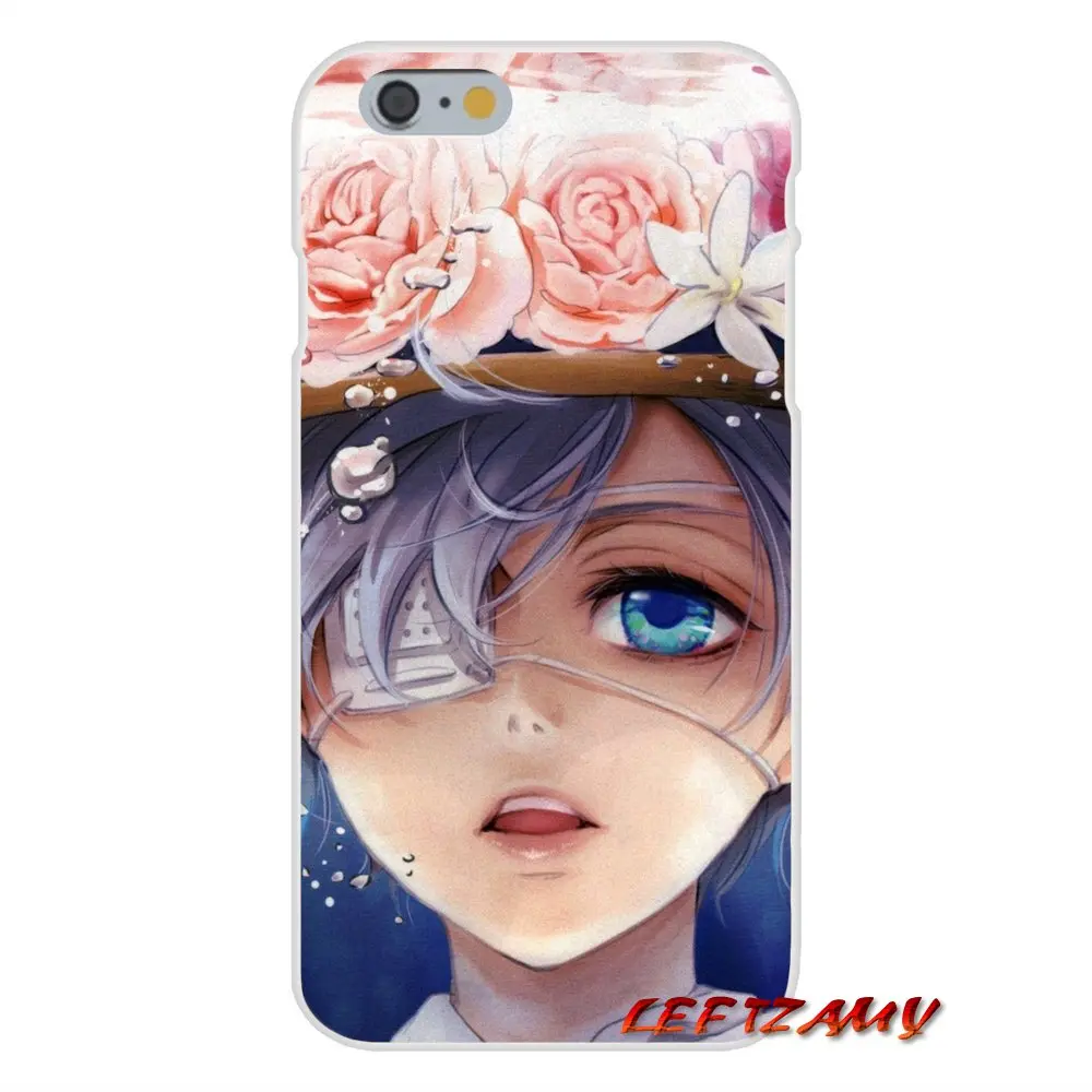Силиконовый чехол для телефона японского аниме Black Butler Kuroshitsuji iPhone X XR XS MAX 4 4S 5 5S 5C SE