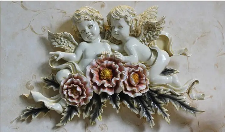 European angel Retro pastoral creative home ornaments wall decorations | Дом и сад