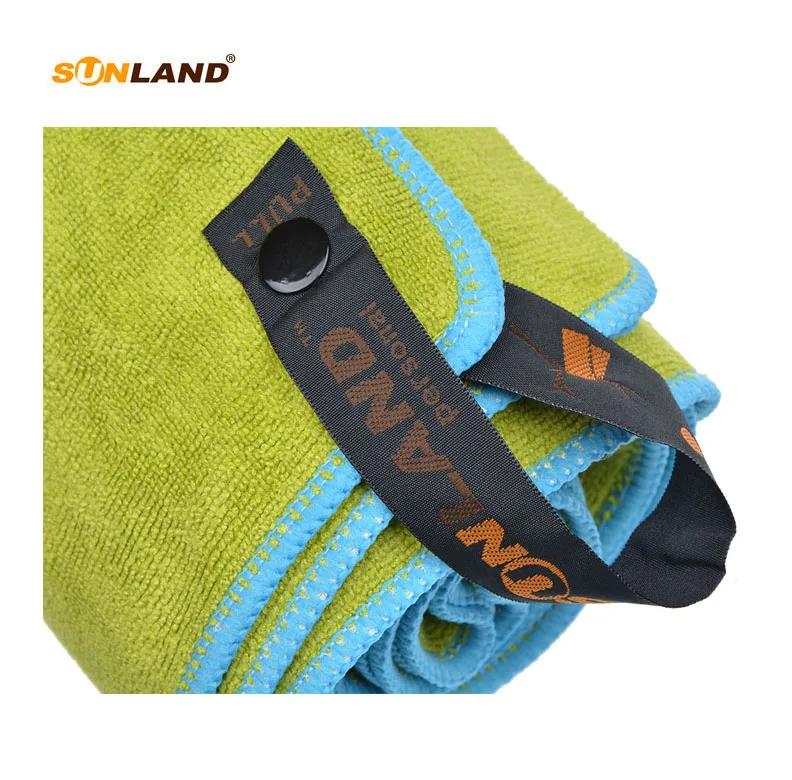 Sunland 60 см x 120 см полотенце из микрофибры для сушки волос для путешествий, отдыха на природе, занятий в тренажерном зале, спортивное полотенце, банное полотенце с сумкой