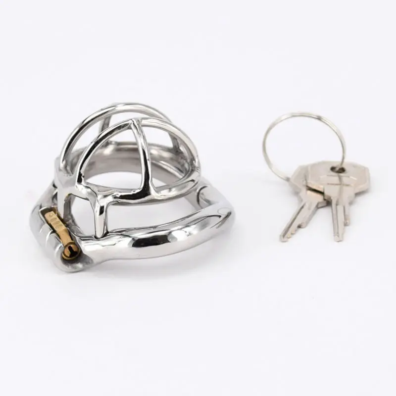 Мужской Пояс верности SODANDY Сверхмаленький для пениса из нержавеющей стали 4