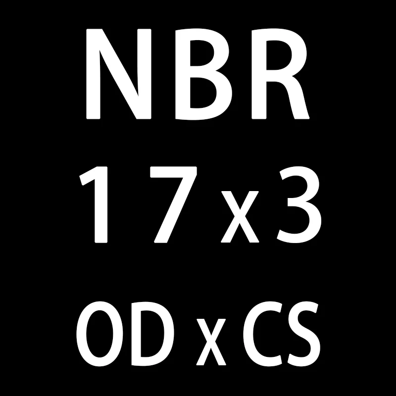 OD17mm 50 шт./лот резиновым кольцом NBR уплотнения-хомут с круглым воротником для мальчиков и девочек 3 мм Толщина OD10/11/12/13/14/15/16/17/18/19/20*3 мм уплотнительное кольцо уплотнения прокладки масляное кольцо шайба - Цвет: OD17mm