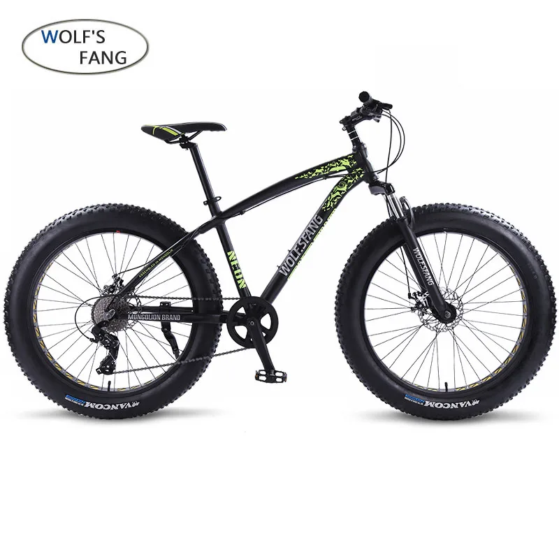 Фэтбайк wolf's fang горный велосипед bmx 8 скоростей mtb дорожные велосипеды 26*4 0