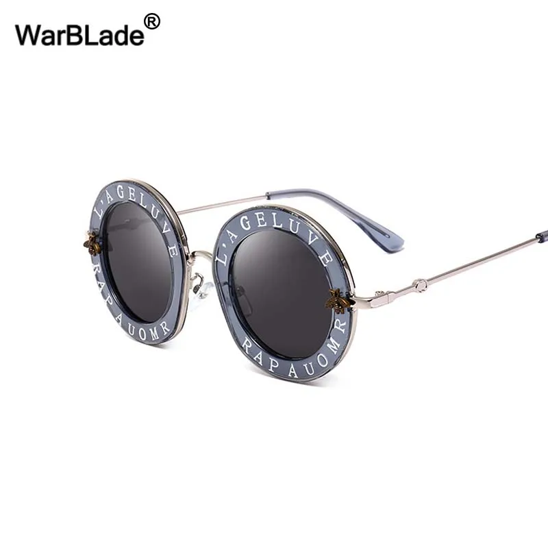 Женские круглые солнцезащитные очки в стиле ретро WarBLade брендовые дизайнерские с