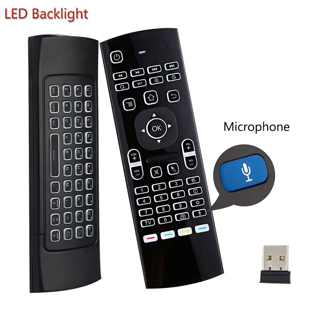Подсветка английская MX3 air mouse с голосовой подсветкой русская 2 4G Беспроводная