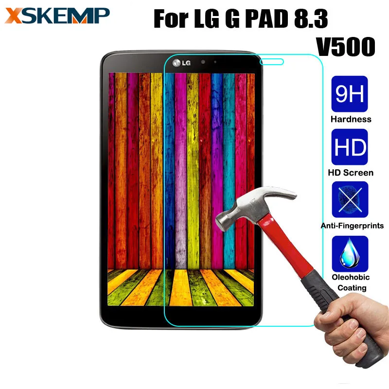 Реальная 9H прозрачная защитная пленка для экрана LG G PAD 8 3 V500 закаленное стекло