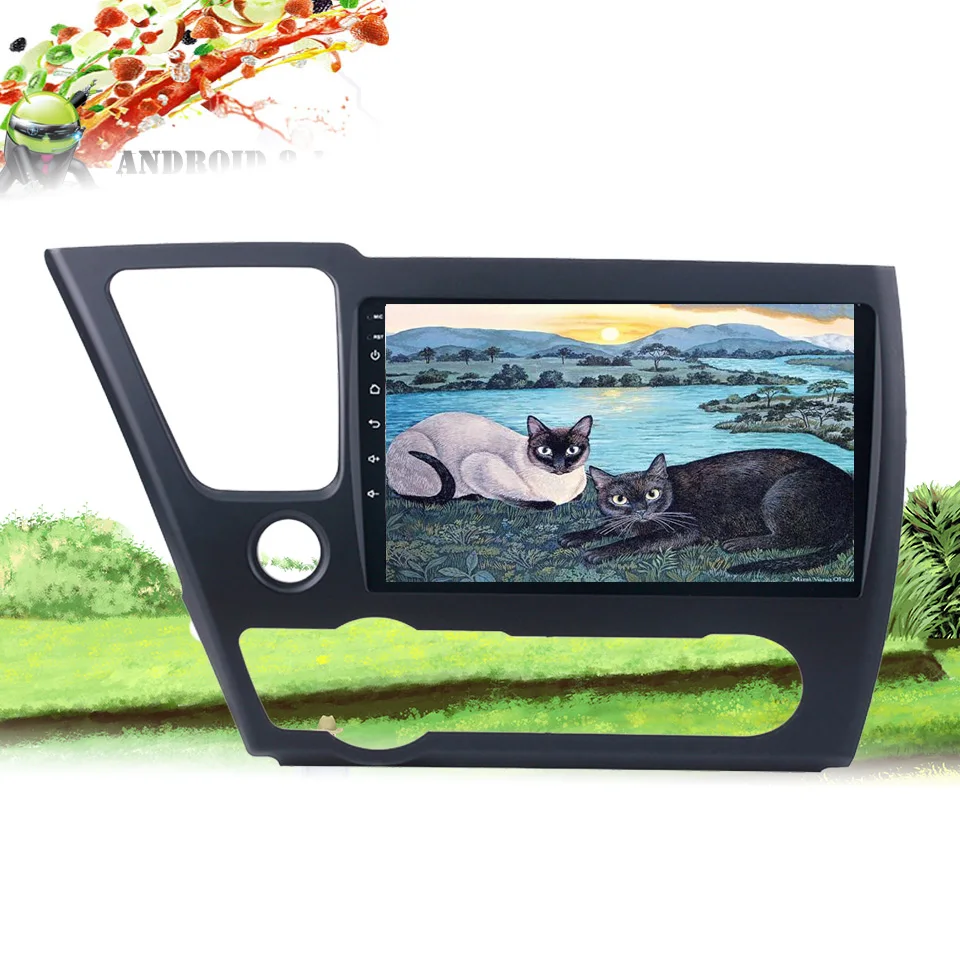 32G ROM Android 9 0 автомобильный Радио DVD GPS Мультимедиа Стерео для Civic салон 2013-2016 dvd EX LX DX