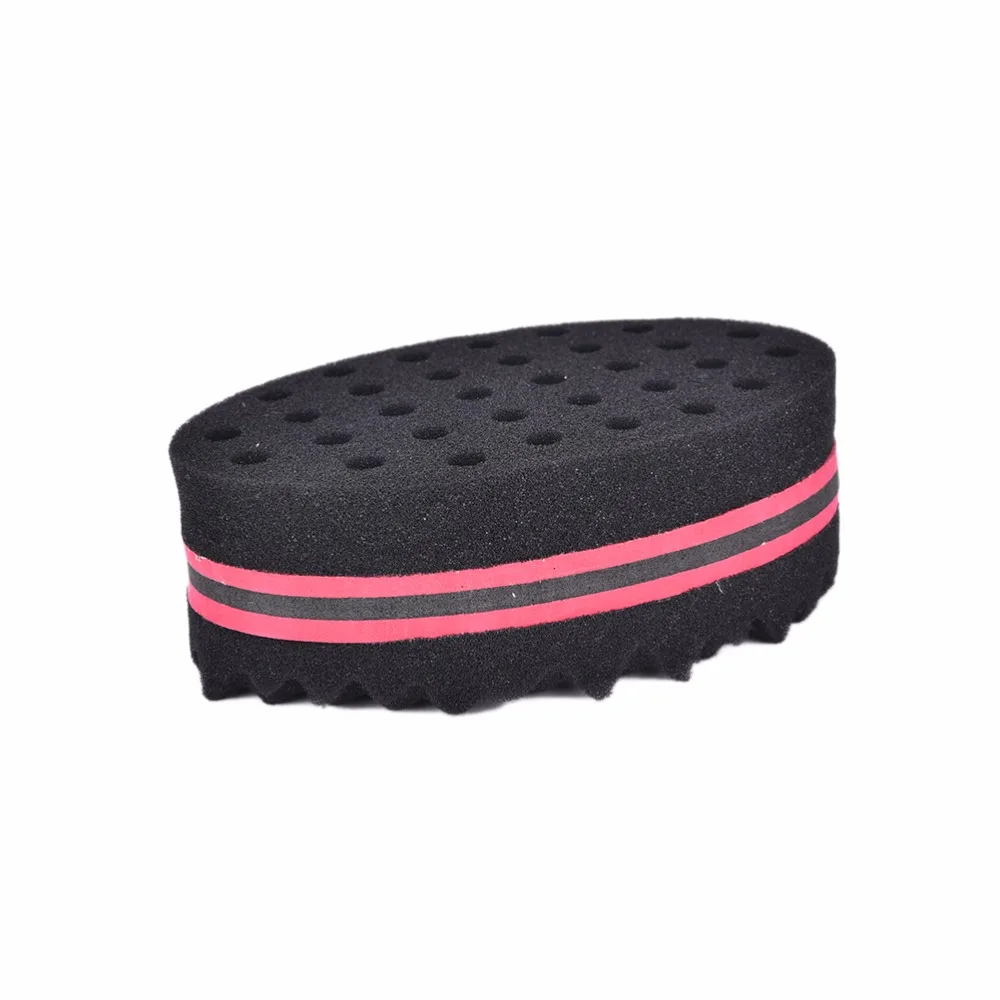 Oval Double Sides Magic twist hair brush sponge Sponge Brush for Natural afro coil wave dread brushes | Красота и здоровье
