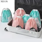 XZJJA двухслойная водонепроницаемая сумка для хранения на шнурке, мультяшная сумка для мытья и приспособления, органайзеры для всякой всячины