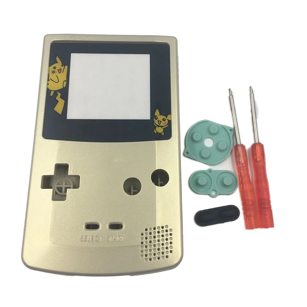 Золото Серебро для nintendo GameBoy цвет замена корпуса оболочки для GBC