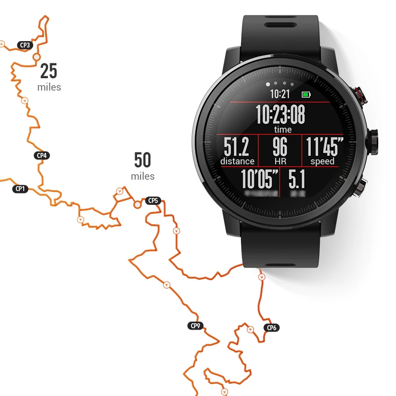 Huami Amazfit 2 Stratos Смарт часы мужские 5ATM водонепроницаемые с gps PPG