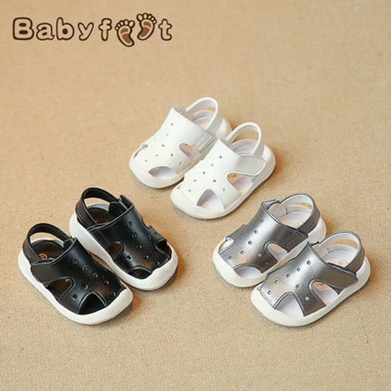 2017 Слегка Флоппи-Милые Мальчики И Девочки Сандалии Лето Нескользящей Резиновой