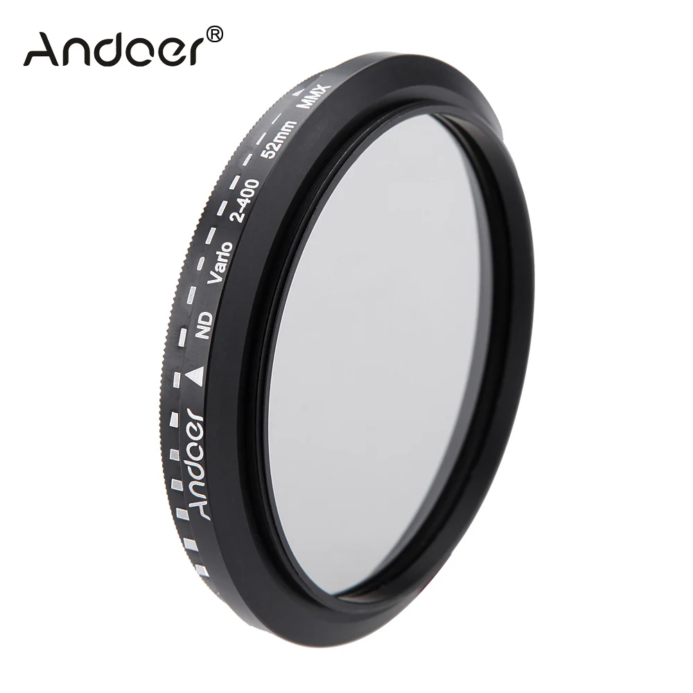 Регулируемый фильтр ND2 на ND400 для цифровой зеркальной камеры Canon Nikon 52 мм|filter