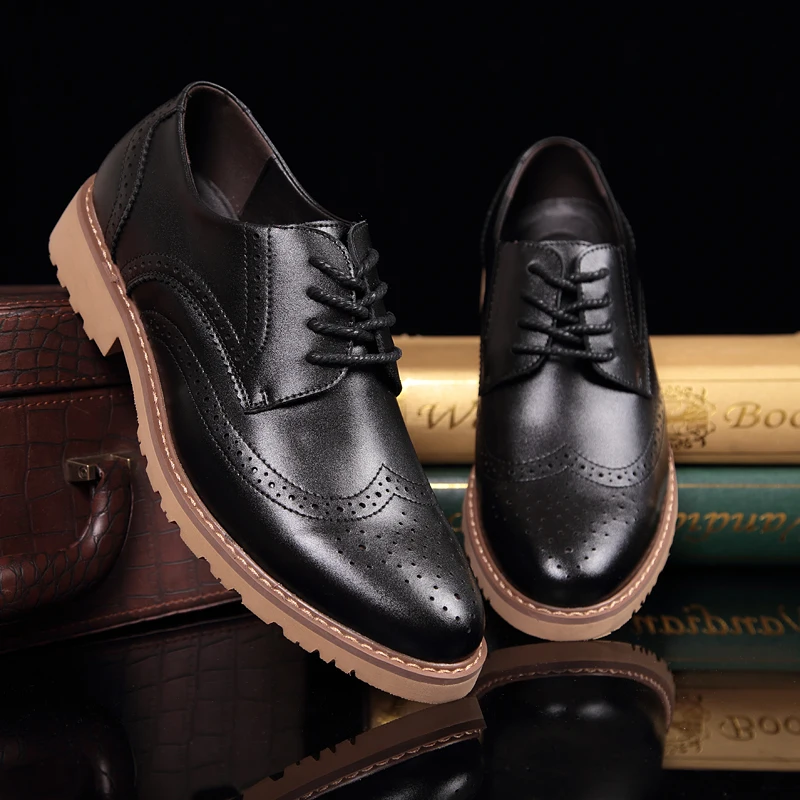 Мужская деловая обувь из воловьей кожи DXKZMCM повседневные оксфорды в британском